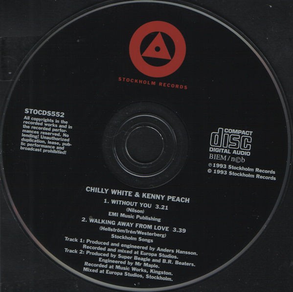 Chilly White & Kenny Peach - Without You (1993) : Badfinger