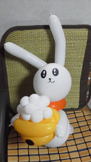 お月見ウサギバルーン バルーン地蔵 柴犬もこ 木香 のフォト随想