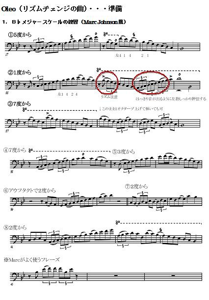 Oleo（リズムチェンジの曲）・・・準備 : ベーシストたけっちブログ