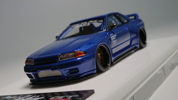 美しきブルーカーボン！EIDOLON COLLECTION 1/43 Garage Active Carbon GT-R(BNR32)-Racing  interior- Visible Blue Carbon : ミニカー道中記