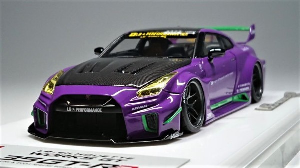 まさか！このカラーリングは....-KIMI&EVO.L Special Edition- EIDOLON COLLECTION 1/43 LB-SILHOUETTE  WORKS GT 35GT-RR Ninja Purple Limited 50 pcs. : ミニカー道中記