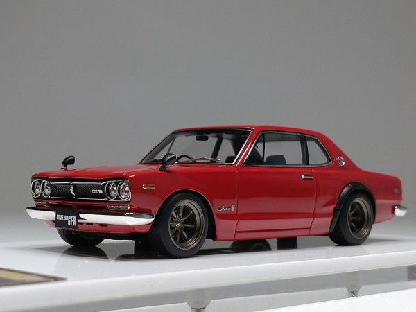 イグニッションモデル SKYLINE 2000 GT-R KPGC10 赤 ASC MA-020 NISSAN SKYLINE 2000GT-R (KPGC10) Tuned Ver. Red