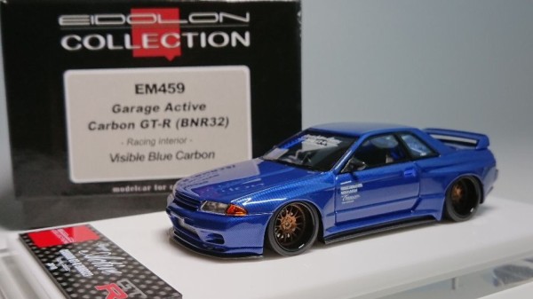 美しきブルーカーボン！EIDOLON COLLECTION 1/43 Garage Active Carbon GT-R(BNR32)-Racing  interior- Visible Blue Carbon : ミニカー道中記