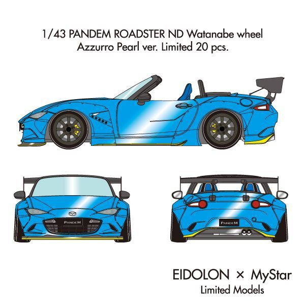 アイドロン1/43PANDEM ロードスター(ND)Yellow : ミニカー道中記