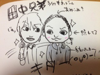 ジャニーズワールドの感謝祭 のゲストに田中聖 イラストレポ 亀梨和也毎日日記