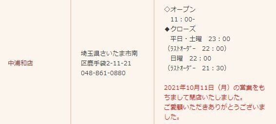 中浦和 ドン イタリアーノが10 11閉店 浦和裏日記 さいたま市の地域ブログ