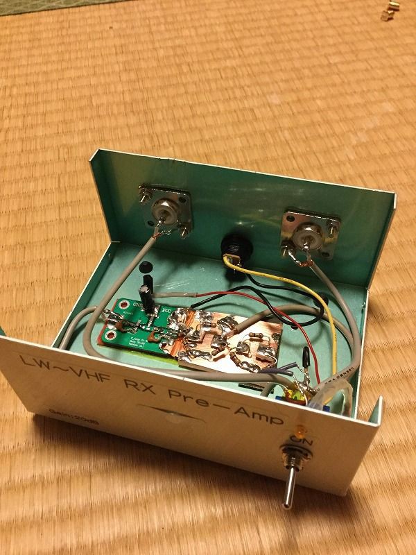 BCL用 受信プリアンプ製作（長波～SHF広帯域アンプ利用) : ラヂオな