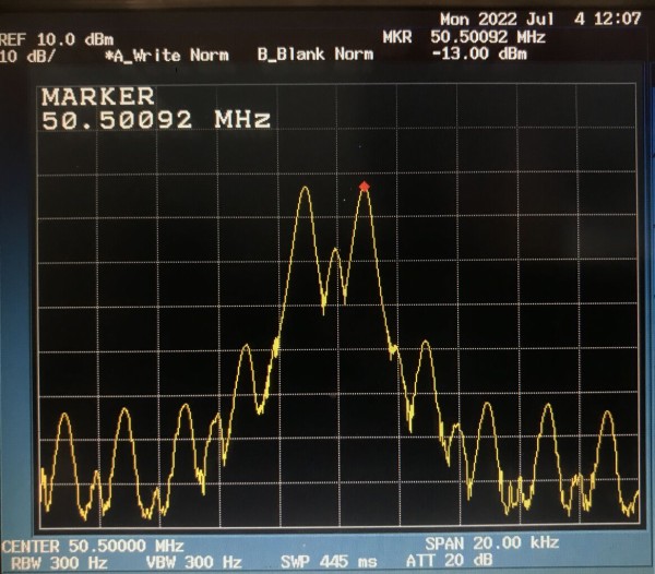50MHz AM、DSBトランシーバー（WVU-601） : 7L4WVU 自作