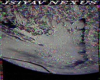 初受信、サテライトSSTV : 7L4WVU 自作アマチュア無線局