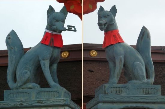 伏見稲荷 と 狛狐 : 当尾（とうの）からの風の便り