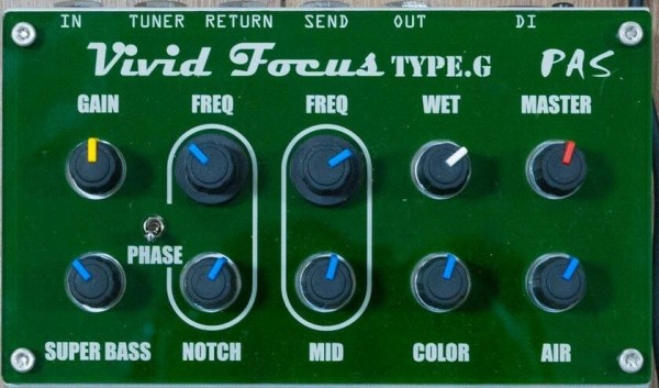Vividfocus リベンジ！ ～アコギプリアンプ、PAS Vividfocus緑
