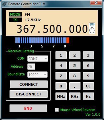 ICOM CI-V・PCコントロールソフト／Remote Control for CI-V : SHAFT CORPORATION