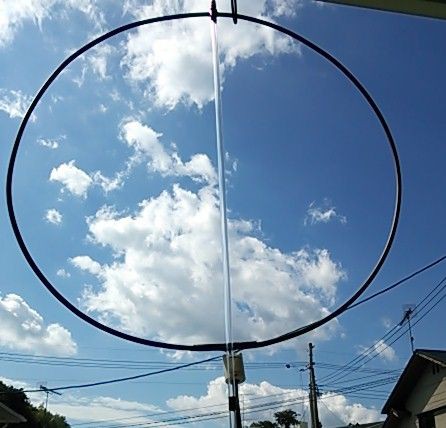 5DFBで製作のマグネチックループアンテナφ0．7m+HF UP CONVERTER+