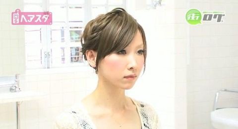 セルフ 花かんむり風ねじり編み込み 美美ろう