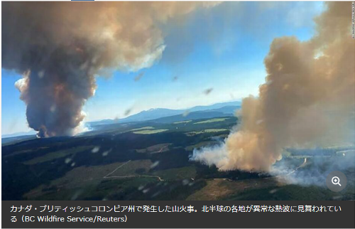 北半球の各地で異常な熱波 の記事 赤ワインも山から転げ落ちる