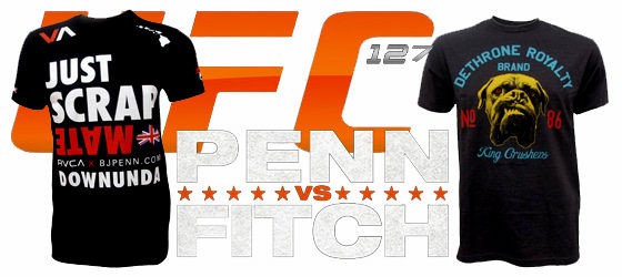 格闘技アパレル Ufc 127 Bjペン Vs ジョン フィッチ Walkout Tシャツ プロレス 格闘技ショップ Big Blue