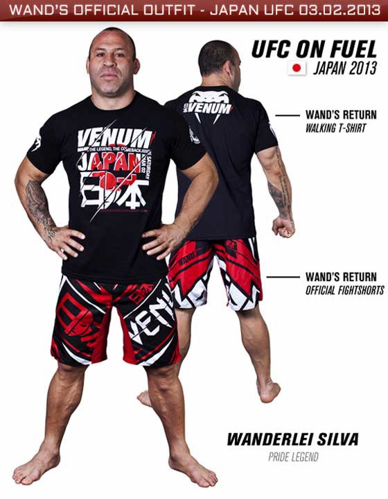 Venum ヴェナム／ヴェノム 【ヴァンダレイ・シウバ UFC JAPAN 2013 Tシャツ  ファイトショーツ】 入荷 :  プロレス・格闘技ショップ 「Big Blue」