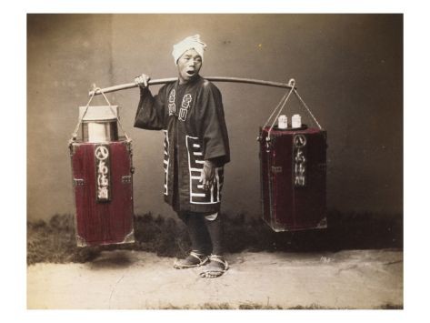 町の行商 棒手振り 写真で見る昔の日本