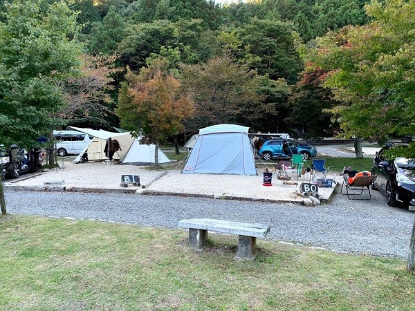 滋賀県 かもしかオートキャンプ場 風太郎のバイク旅とキャンプ xl1200cx