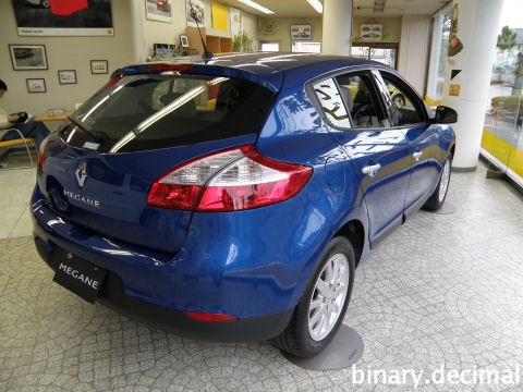 先月末に メガーヌ３に試乗しました 梅成亭