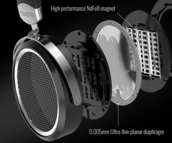 TAKSTAR HF580」 極薄振動板による大口径平面駆動ドライバー搭載。豊か