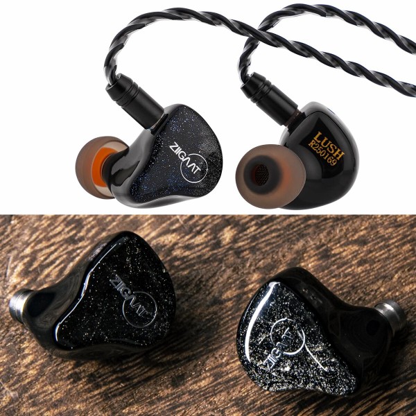 ZiiGaat Lush」 独自ドライバー採用の4BA+1DD構成でニュートラル