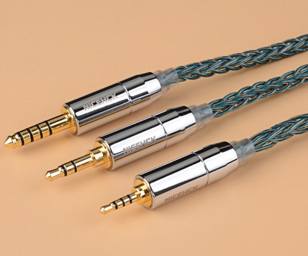 NICEHCK SuperCyan」 7N OCC(高純度単結晶銅) + OCC銀合金 リッツ線 8