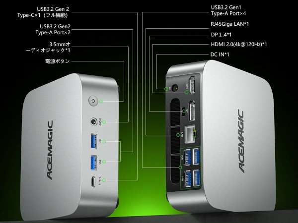 ACEMAGIC Matrix Mini M1」Mini PC (Intel Core-i9 11900H) ／ 数世代