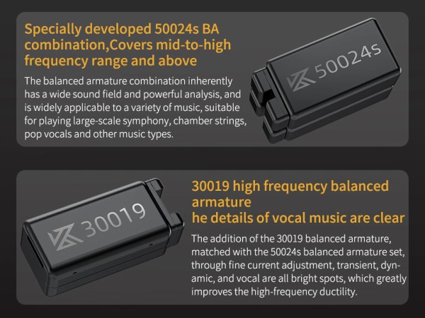KZ ZAS」 美しく高級感のあるデザインで7BA+1DD構成。60ドル台で