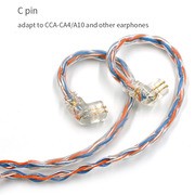 KZ純正 ＆ CCA純正 「KZ Cタイプ対応」 8芯 銀メッキ銅＆金メッキ銅