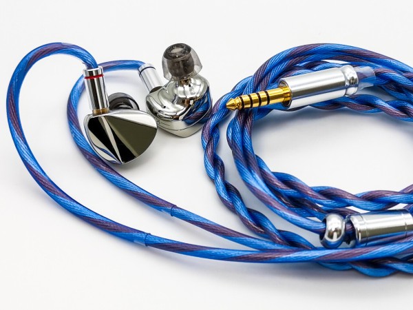 LINSOUL Euphrosyne Litz6タイプ5N-OCC銀メッキケーブル イヤホンアップグレードケーブル (ホワイト-オレ | LINSOUL Euphrosyne Litz6タイプ5N-OCC銀メッキ