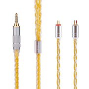 1点のみ!最高スペック16芯 金メッキケーブル ダブル3.5mm/4.4mm 超高評価 最高仕様16芯 希少金メッキケーブル 膨張式mmcx/4 4mm