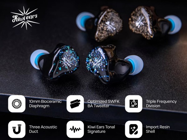 kiwi ears ASTRAL リケーブル可能イヤホン ブラック kiwi ears ASTRAL リケーブル可能イヤホン ブラック Kiwi Ears