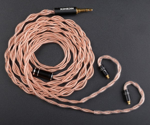 NICEHCK GCT5」 4芯 5N OCC 高純度単結晶銅線ケーブル ／ より高品質に