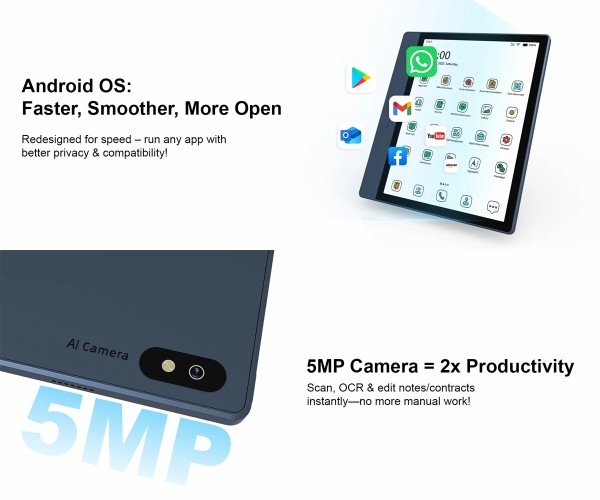 Bigme B7」 7インチカラーパネル対応 Android & 4G搭載で様々な電子