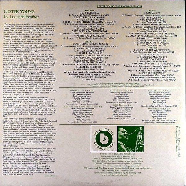 S】LESTER YOUNG AND HIS QUARTET ALADDIN East Of The Sun
