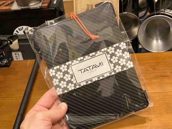 カーボンのニクいサイズw、、TATAmini TABLE : Biwako Camp