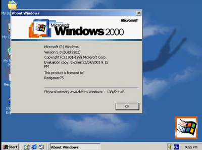 XP のPre-Beta版は最初どう見ても Windows 2000だった件 : 黒翼猫の