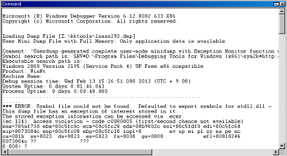 Lsass Exe を Userdump ツールでデバッグしてみたよ 黒翼猫のコンピュータ日記 2nd Edition