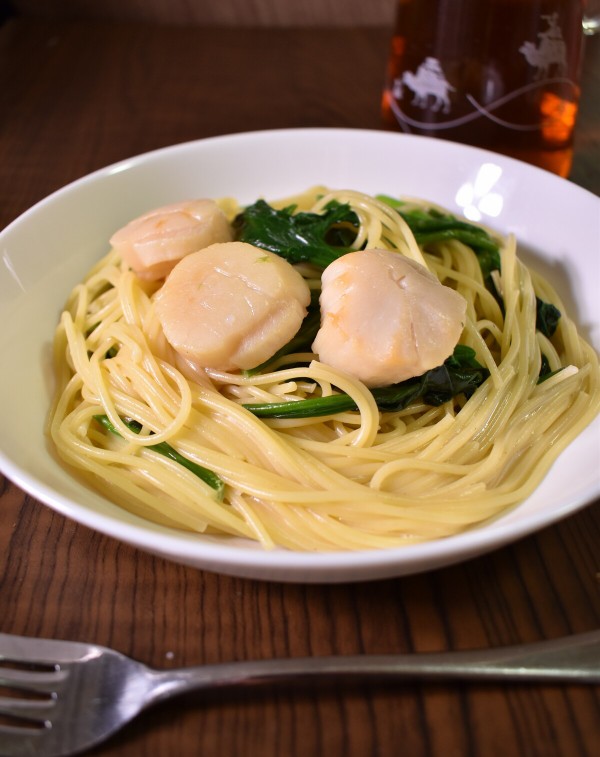 出汁がすごい ホタテとほうれん草のクリームパスタ 気まま料理で レシピとか Powered By ライブドアブログ