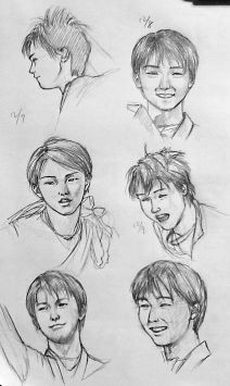 顔練習と30秒ドローイング お絵描き練習日記 顔練習と30秒ドローイング お絵描き練習日記