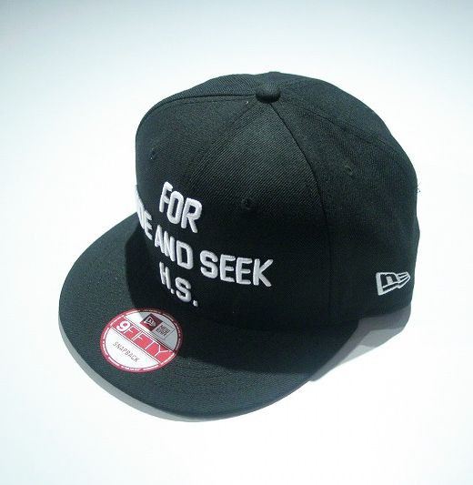 hide and seek neweraブラック ベースボールキャップ HIDE AND SEEK - ×TENDERLOIN×NEWERA BASEBALL CAP (BLACK