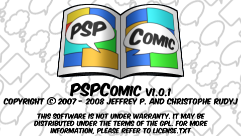 Psp用漫画ビューア１ Pspcomic The Legend Of Psp