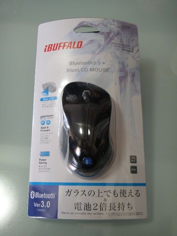 Pc ちゃんとガラステーブルで使えた バッファロー Blueled Bluetoothマウス Bsmbb08シリーズ 碧き流星 2nd デジタル家電レビューブログ