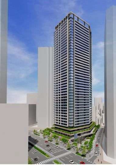 地上42階「(仮称)白金高輪駅前東地区第一種市街地再開発事業」の完成