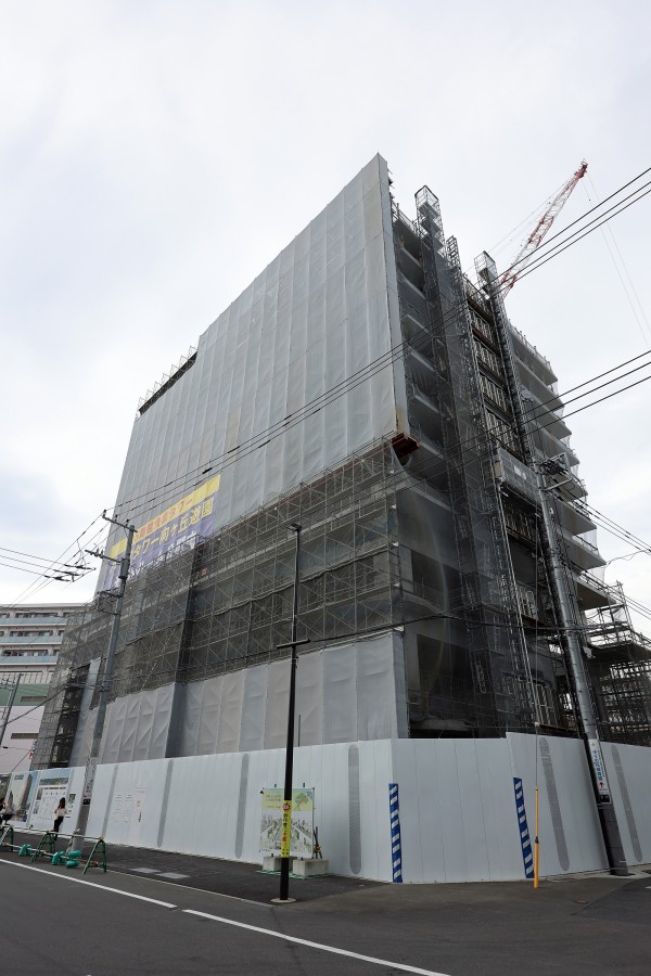地上25階、高さ79.98m「パークタワー向ヶ丘遊園」の建設状況