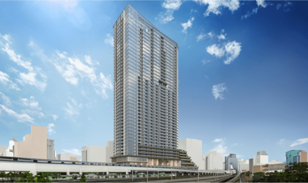 counteract様製作依頼　タワマン 地上44階の賃貸タワマン「高輪ゲートウェイシティ レジデンス」と隈