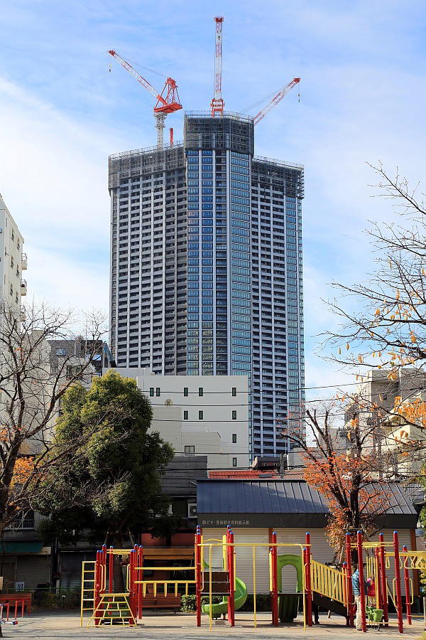 最上階到達！勝どき ザ・タワーの建設状況（2015.12.6） : 超