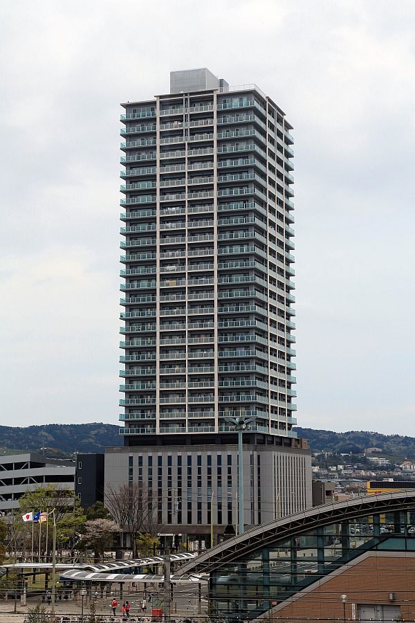 焼津グランドホテルから見た静岡 : 超高層マンション・超高層ビル