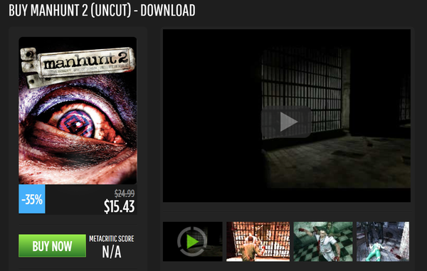 manhunt 2 metacritic